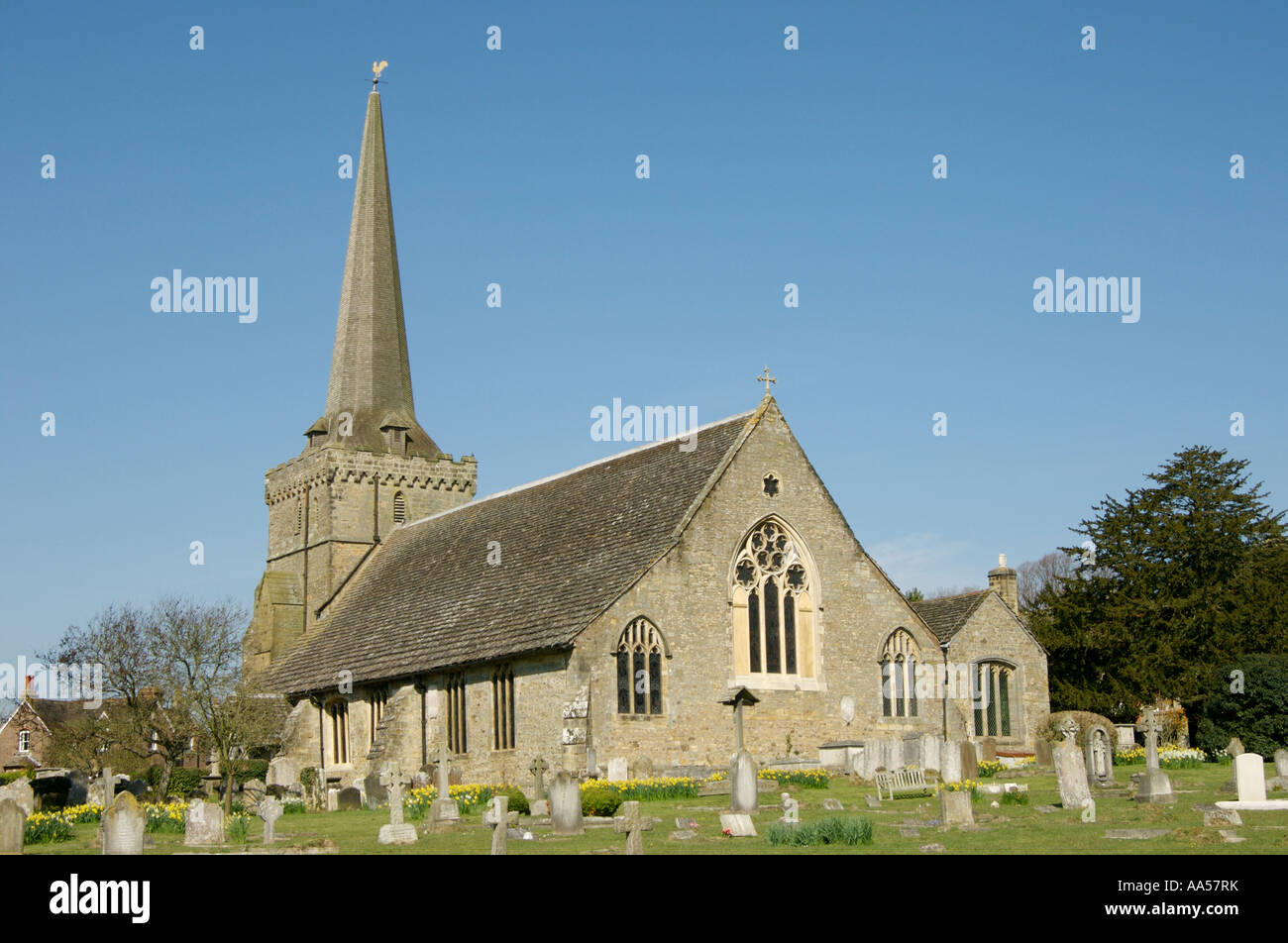 Pittoresco villaggio inglese chiesa Chiesa Cuckfield Sussex England Foto Stock