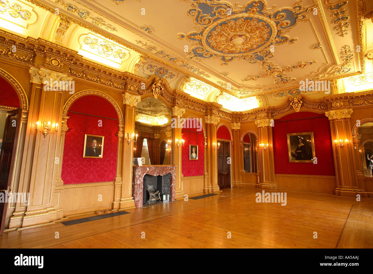 Interno della casa di Hylands Chelmsford Essex Foto Stock