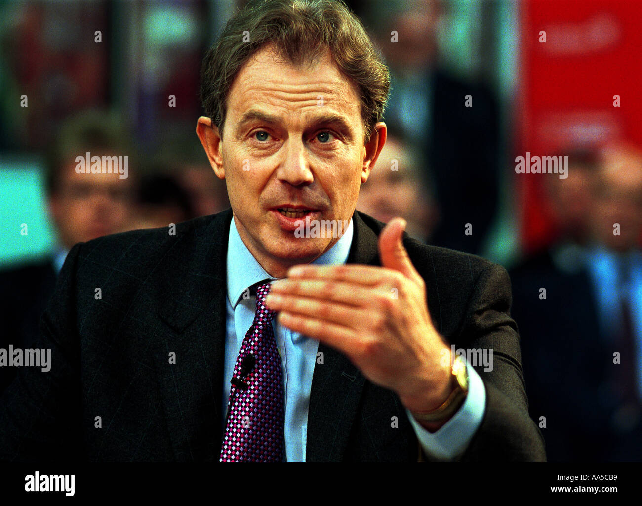 BLAIR il primo ministro Tony Blair elezione 2001 Foto Stock