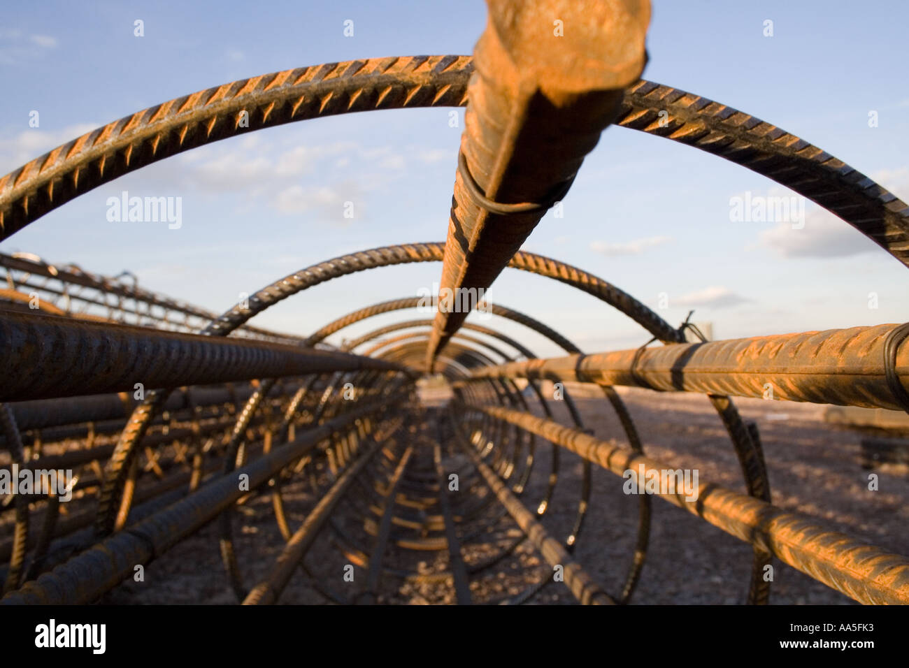 Costruzione di acciaio il componente Foto Stock