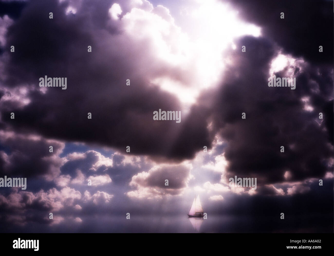 barca a vela Foto Stock