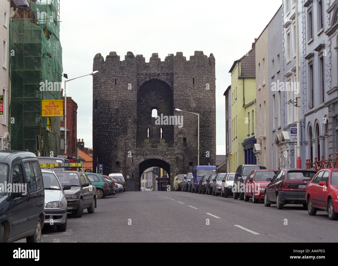 Lawrence's Gate a Drogheda, nella contea di Louth, Irlanda. Foto Stock