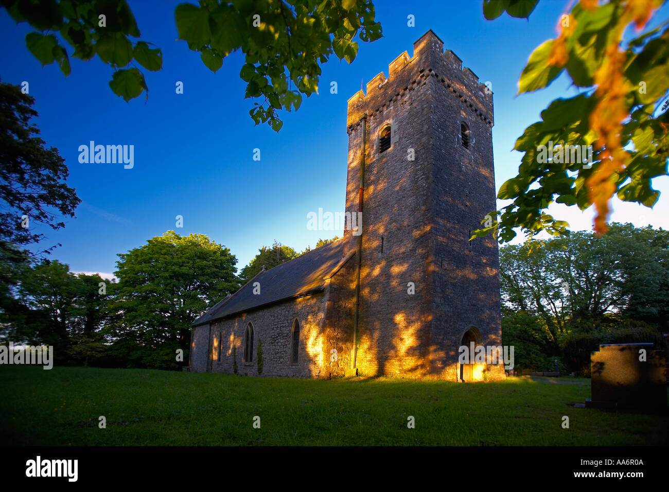 St Illtyd Chiesa, Llantrithyd, Vale of Glamorgan, South Wales, Regno Unito Foto Stock