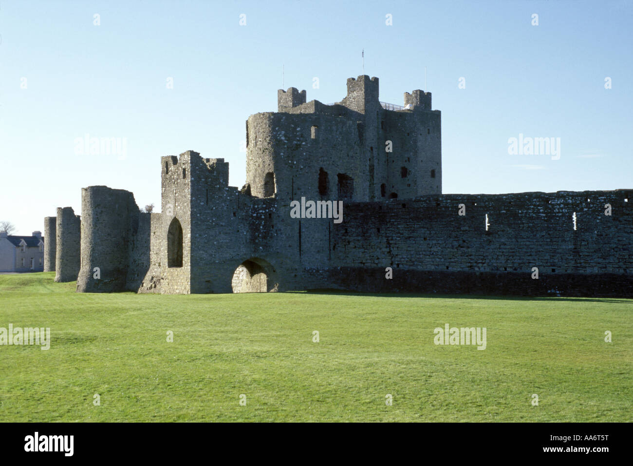 Castello di Trim nella contea di Meath, Irlanda Foto Stock