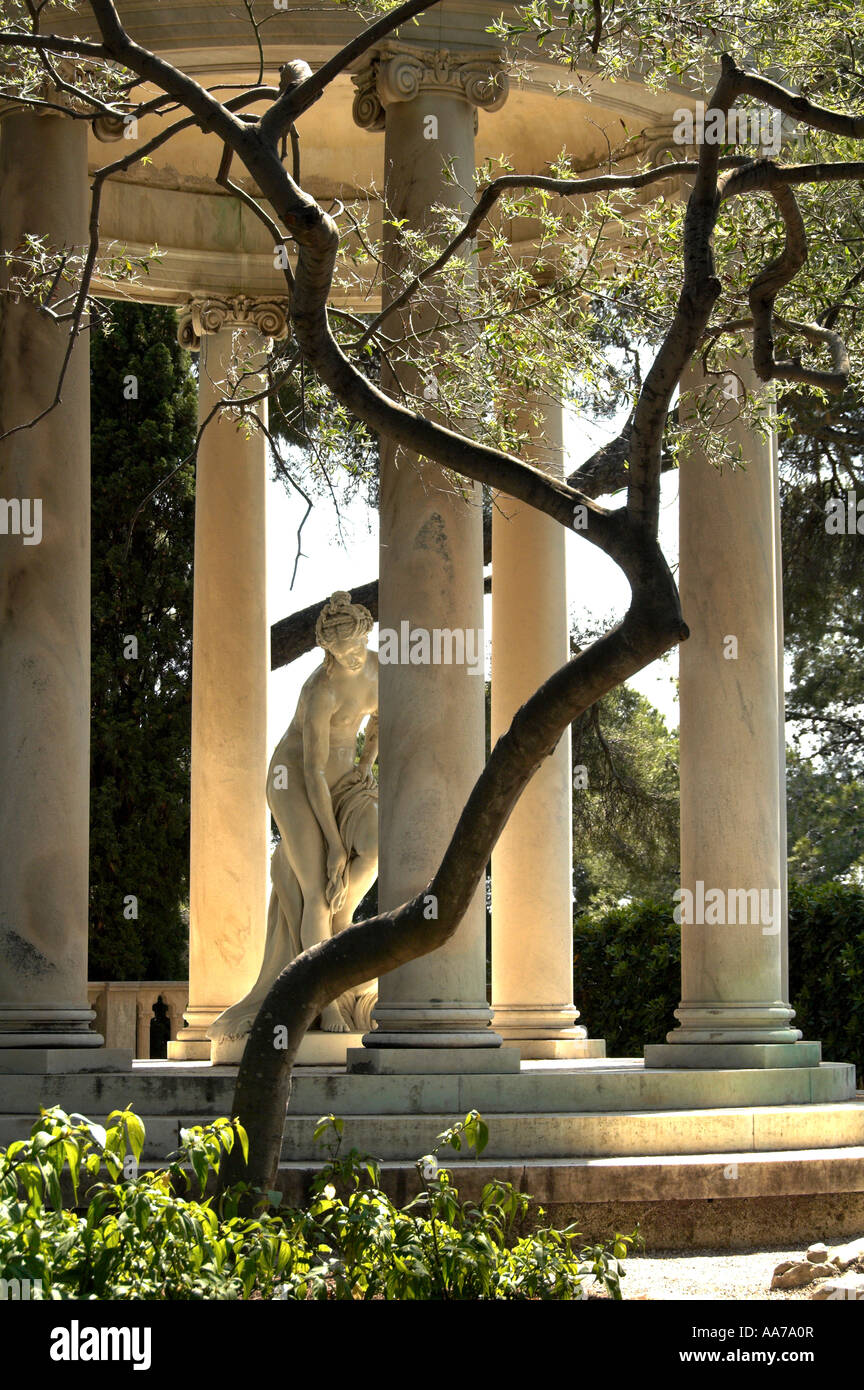 Tempio di amore a Villa Ephrussi de Rothschild solo uso editoriale Foto Stock