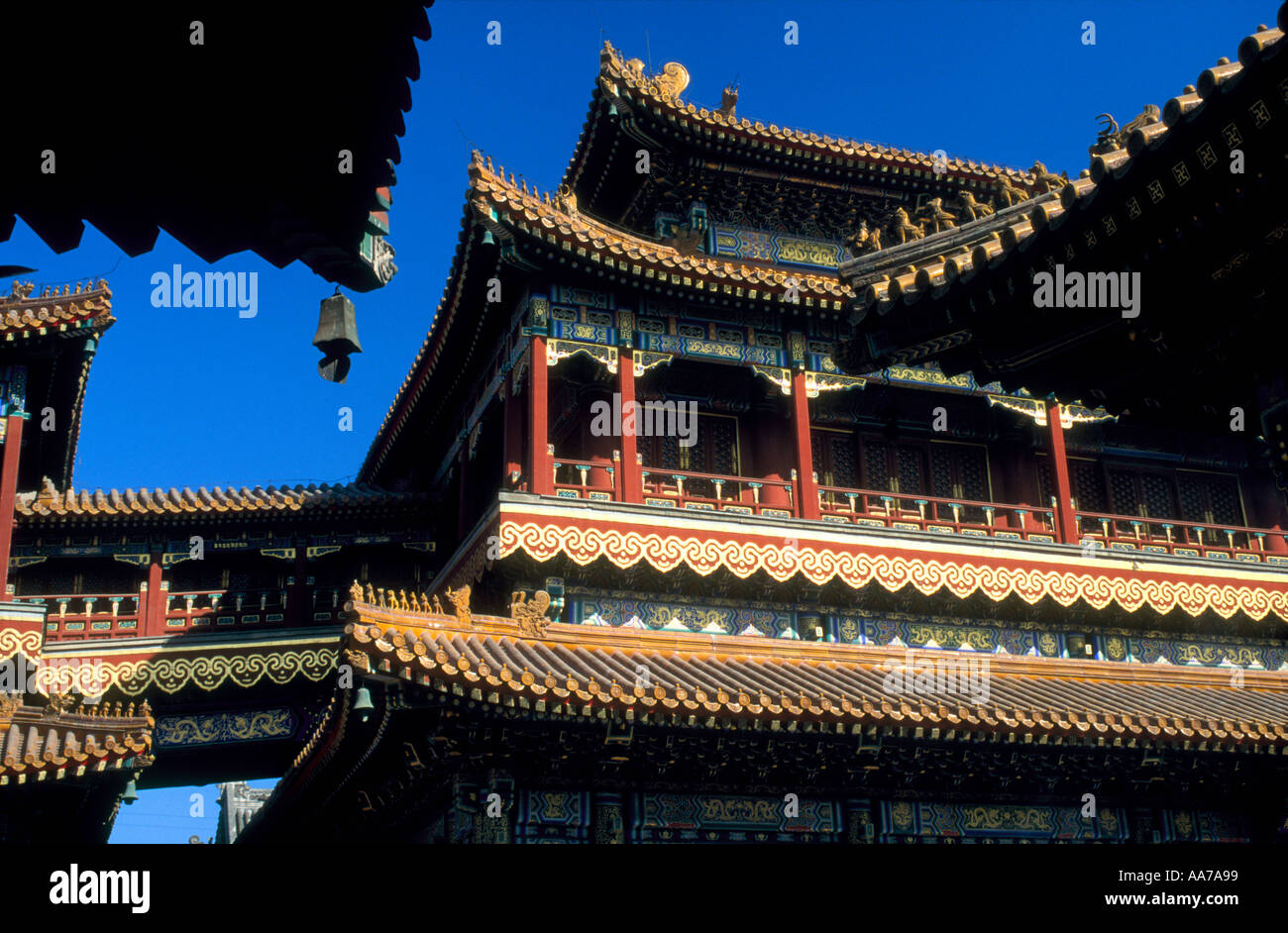 Llama Tempio Pechino Foto Stock