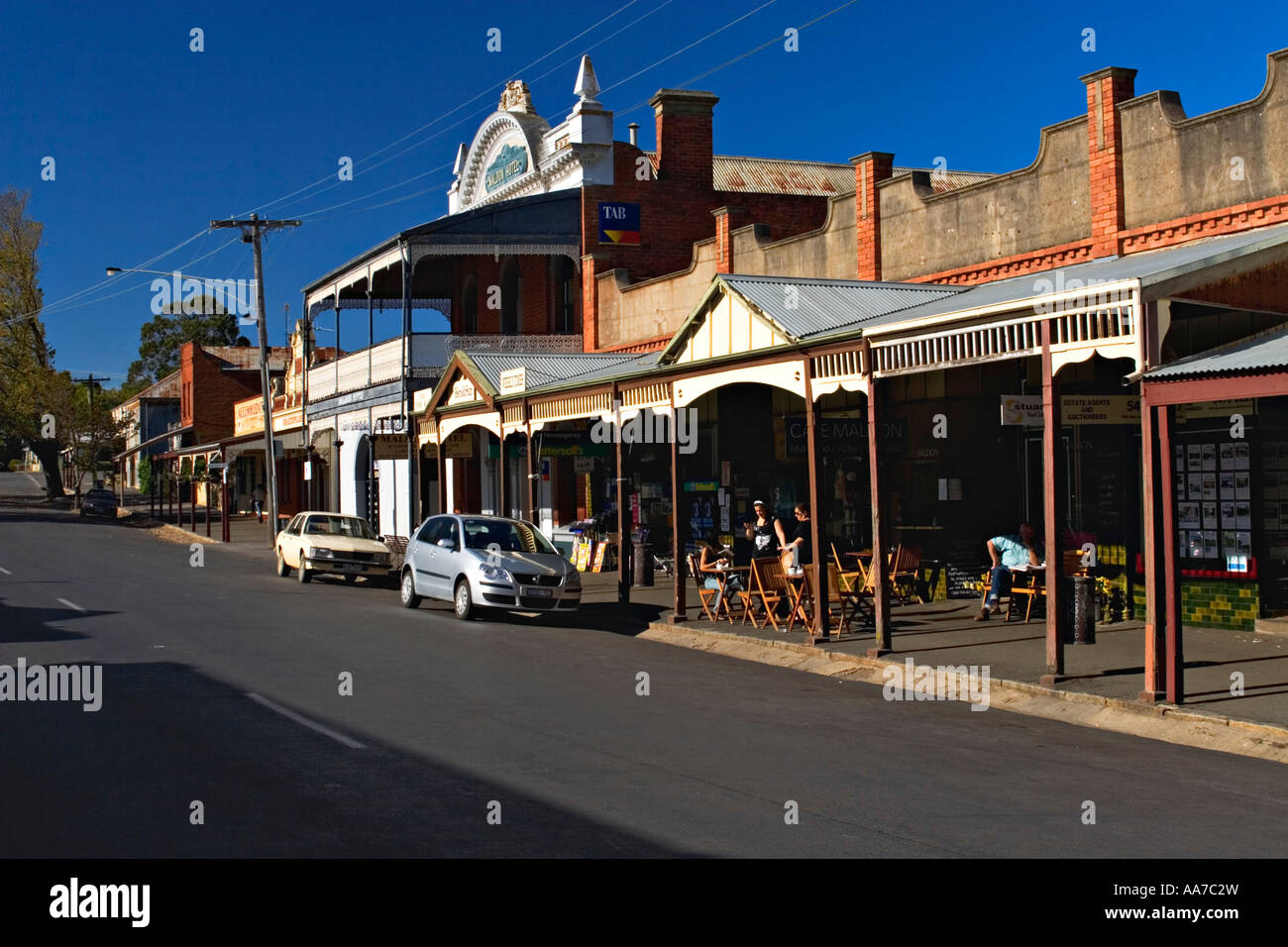 Australian città / paese di Maldon in Victoria Australia. Foto Stock