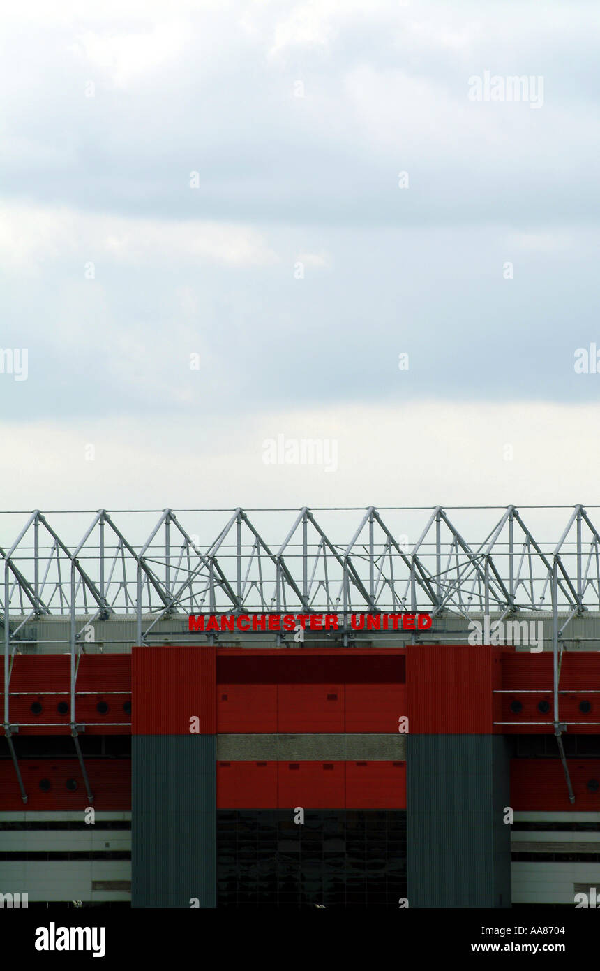 Old Trafford mufc mu man u manchester united football club inglese in Inghilterra british soccer stadi stadio massa briti lancashire Foto Stock