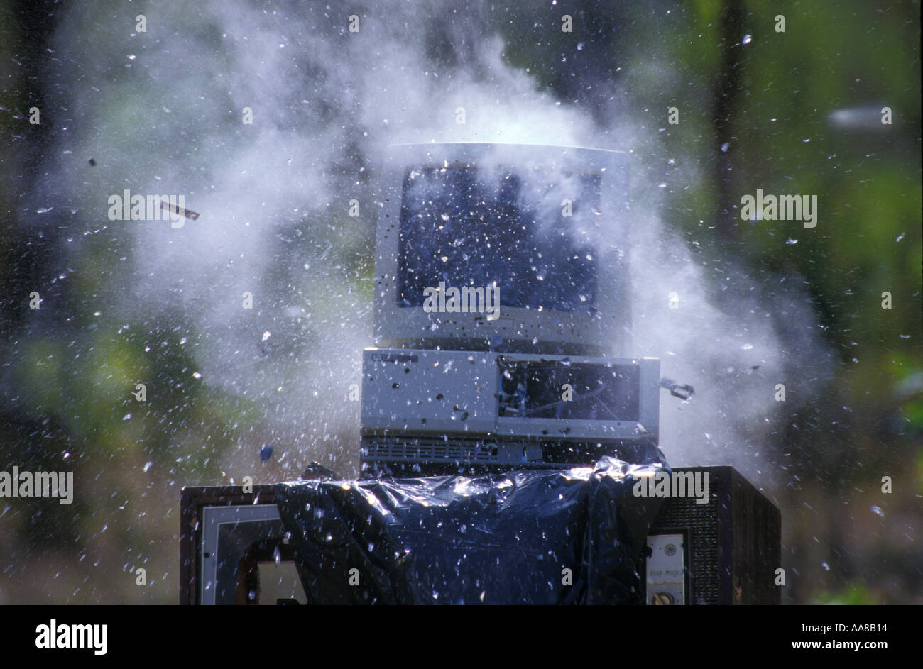 Signor computer soddisfa 6 doppia canna fucili a canna liscia Foto Stock