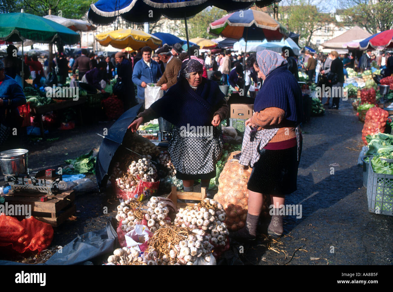 Barcelos regione del Minho Portogallo paese locale Mercato Mercato Foto Stock