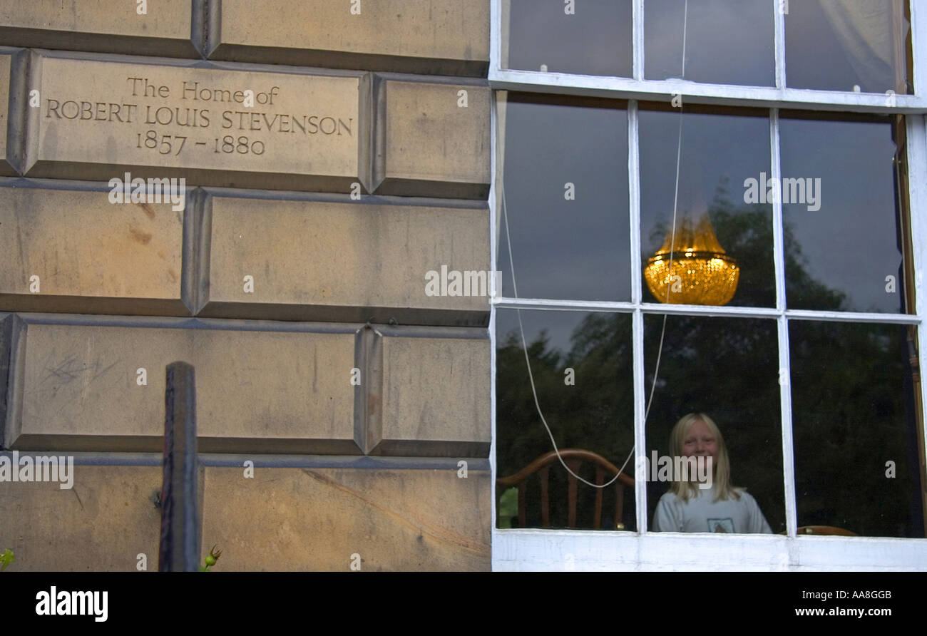 La casa di Robert Louis Stevenson Scotland Regno Unito Foto Stock