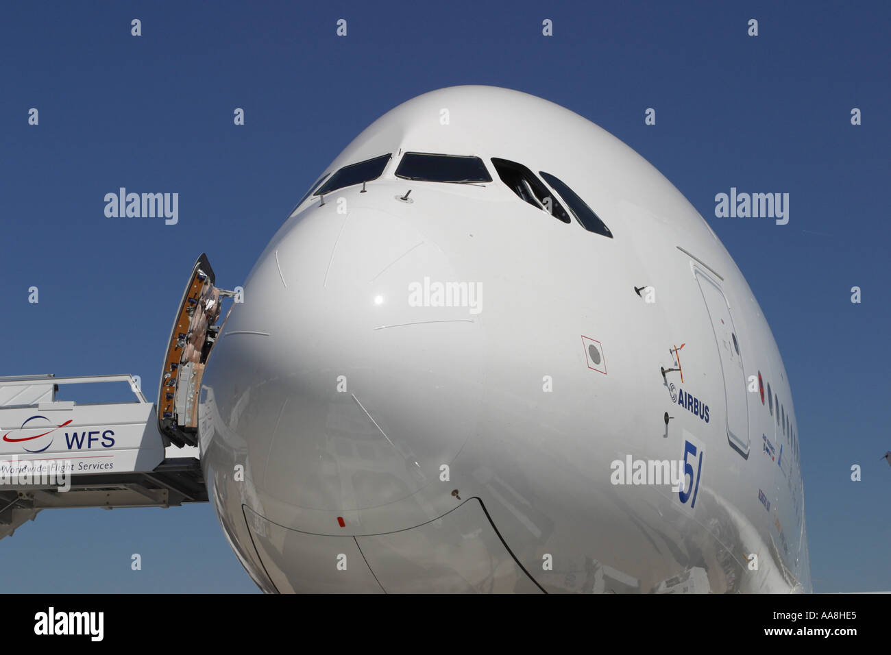 Airbus A380 Nuovo double decker passeggero aereo commerciale il più grande aereo di linea del mondo Foto Stock