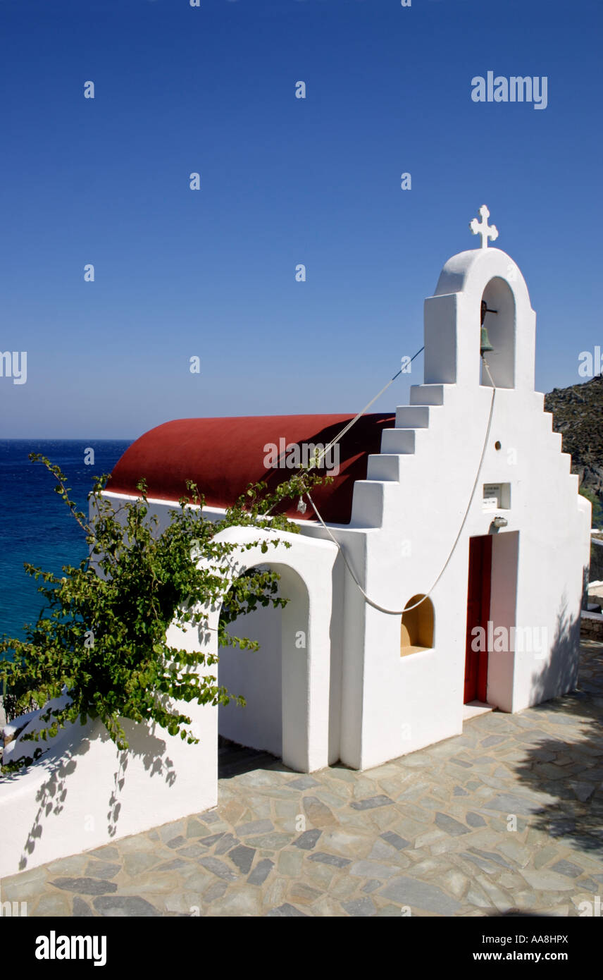 Agia Anna Chiesa Mykonos Grecia Foto Stock