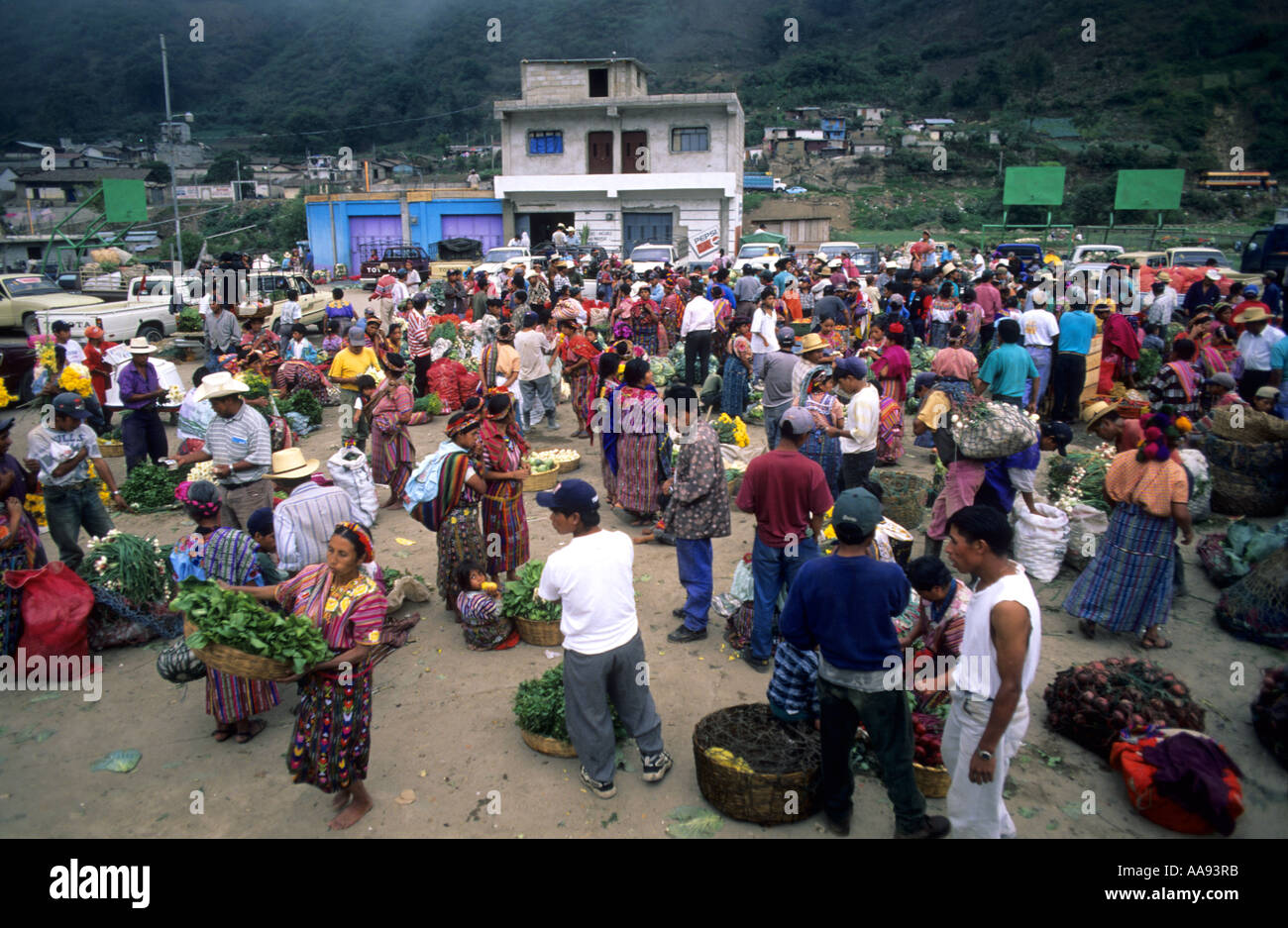 Mercato di Zunil Quetzaltenango Guatemala Foto Stock