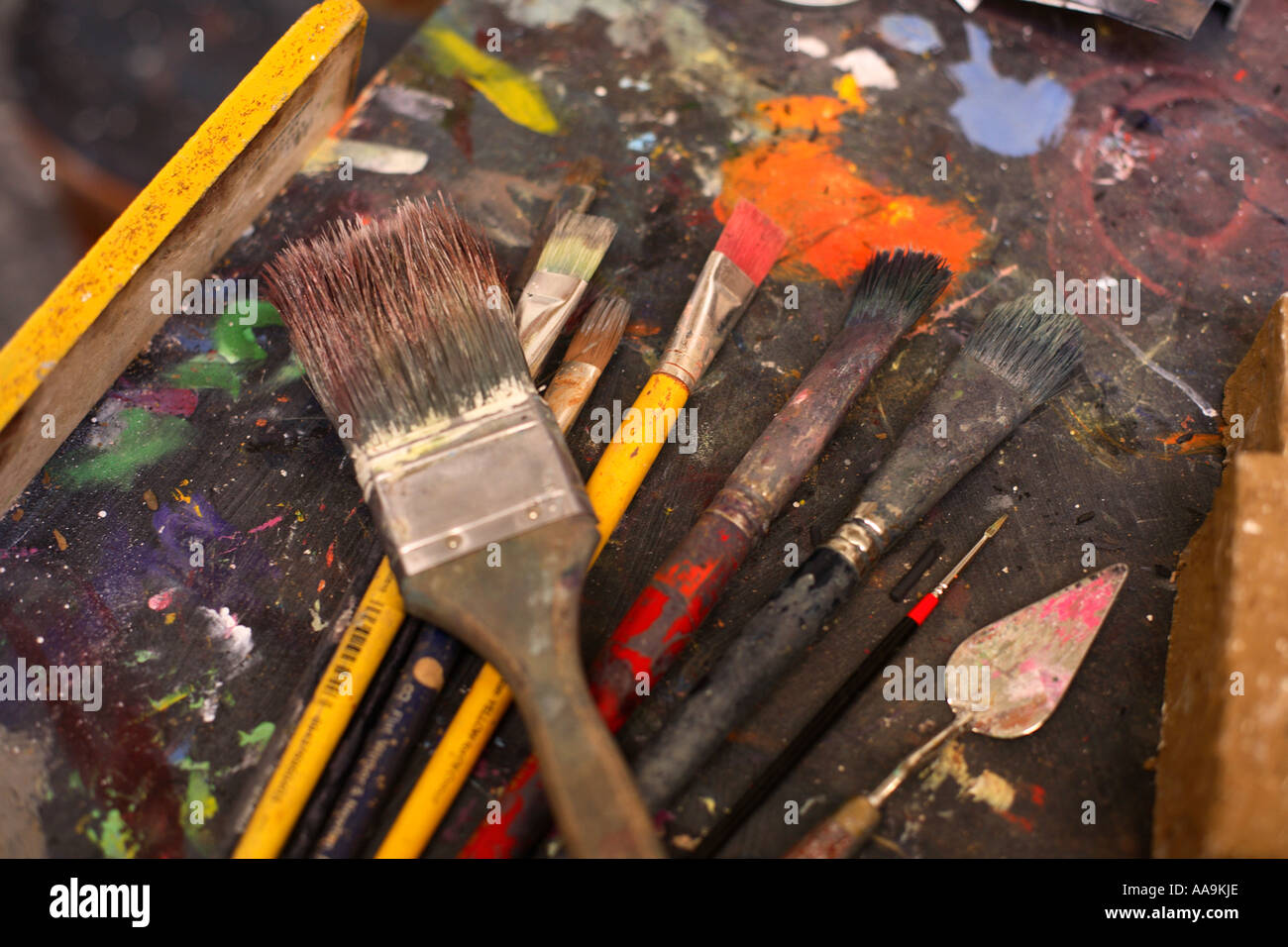 Forniture di verniciatura Foto Stock