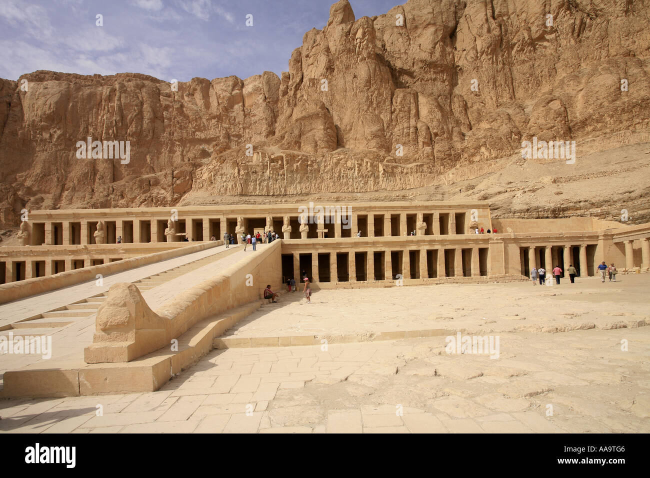 Tempio della Regina Hatshepsut Luxor, Egitto, Foto Stock