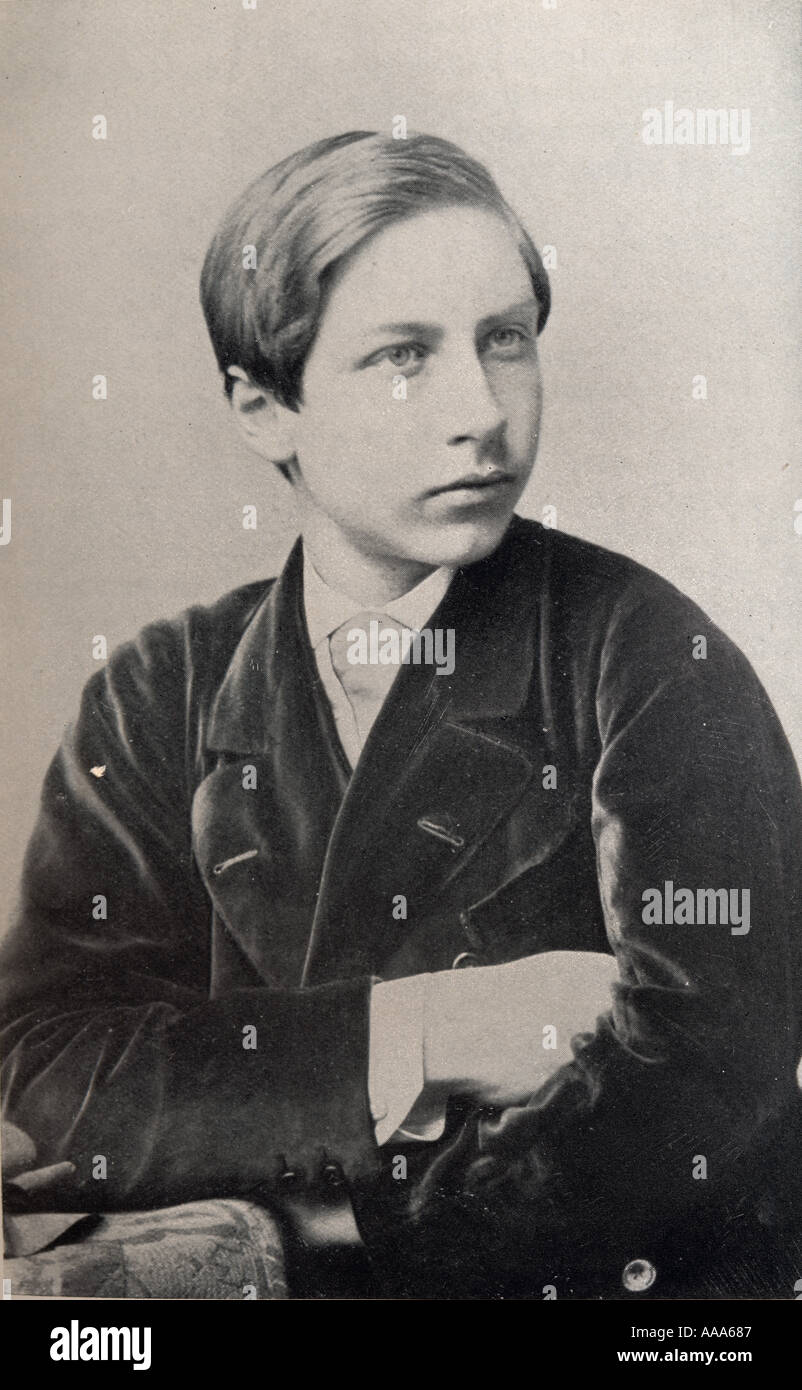 Il Kaiser Guglielmo II,1859 -1941. Futuro imperatore di Germania e re di Prussia, 1888 - 1918, visto qui come un ragazzo Foto Stock