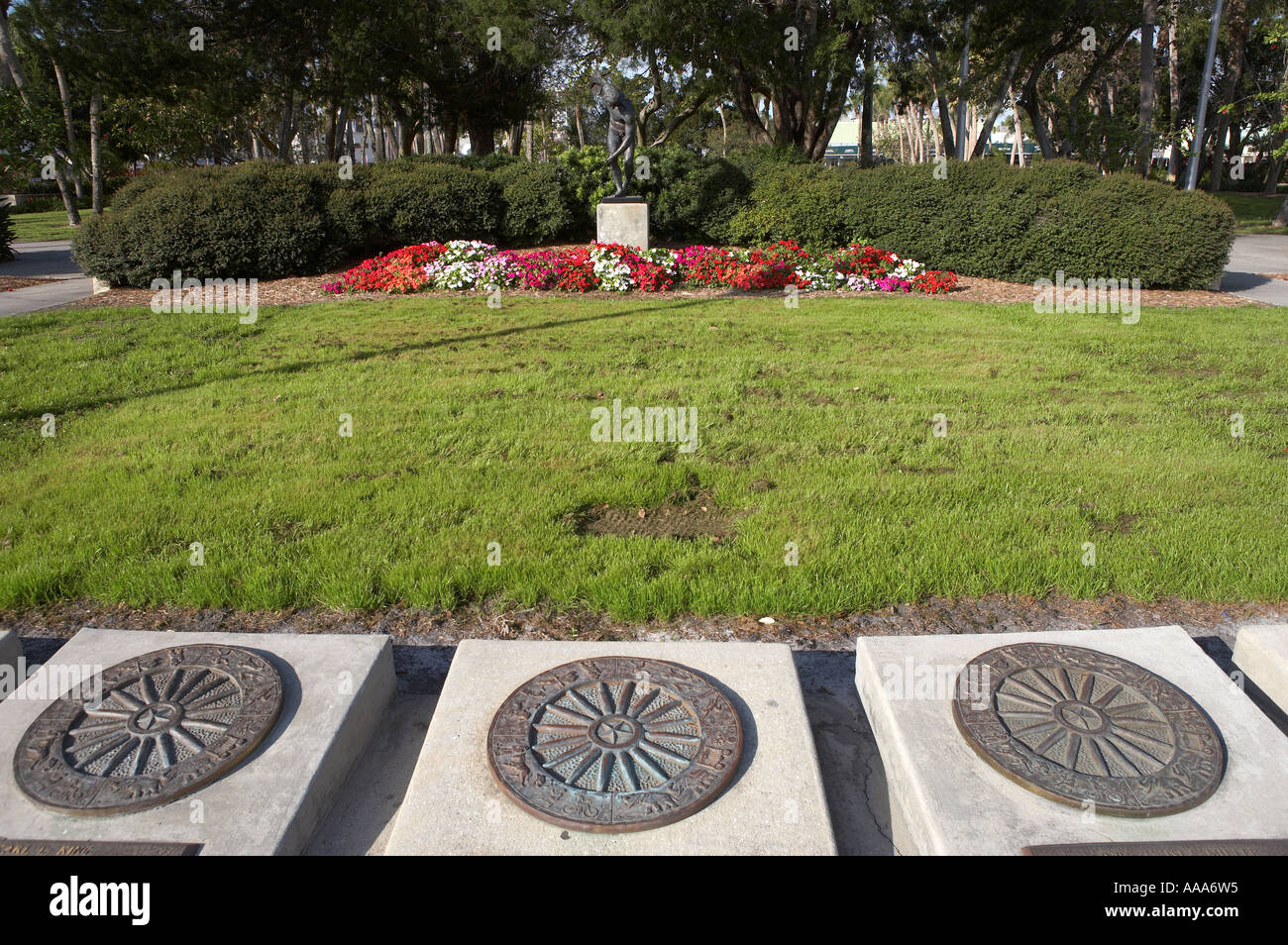 Armands Circle, costituisce il centro per lo shopping e bar off John Ringling blvd, armands key Sarasota Florida America, Stati Uniti d'America Foto Stock