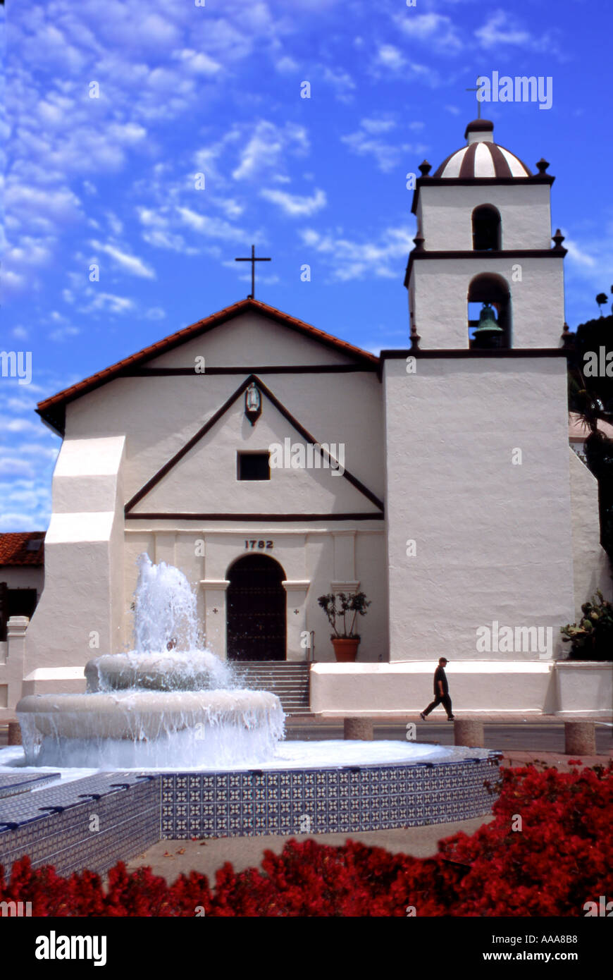 La missione di San Buenaventura a Ventura in California Foto Stock