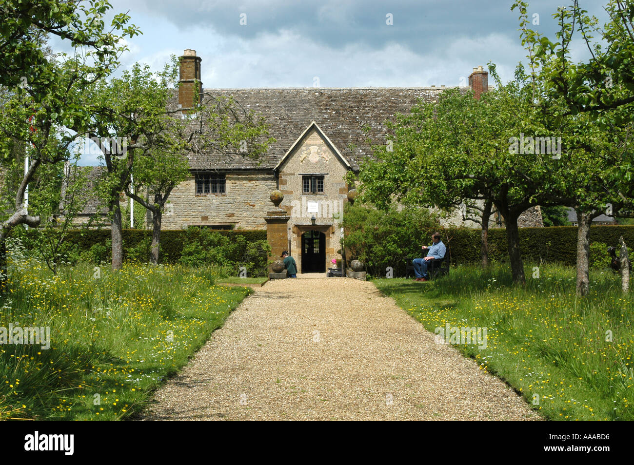 Maniero Sulgrave Northamptonshire Inghilterra Foto Stock