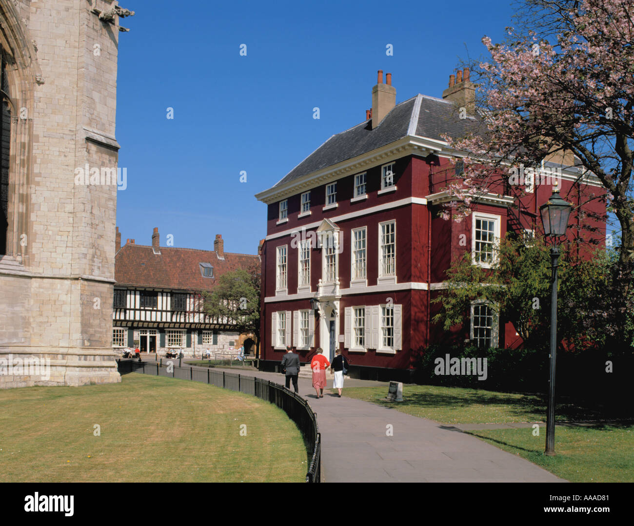 York College per le ragazze, Minster cantiere, la città di York, North Yorkshire, Inghilterra, Regno Unito. Foto Stock