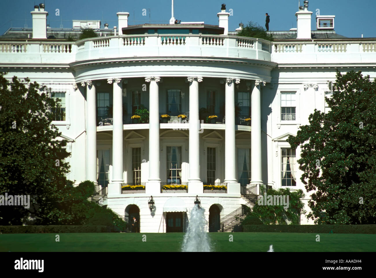 Il Presidential Casa Bianca in 1600 Pennsylvania Avenue a Washington DC D C Distretto di Columbia Foto Stock
