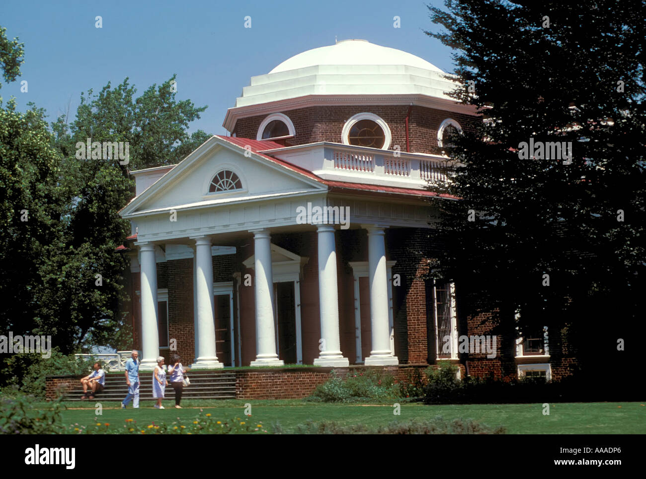Thomas Jefferson s Monticello a Charlottesville in Virginia VA Foto Stock