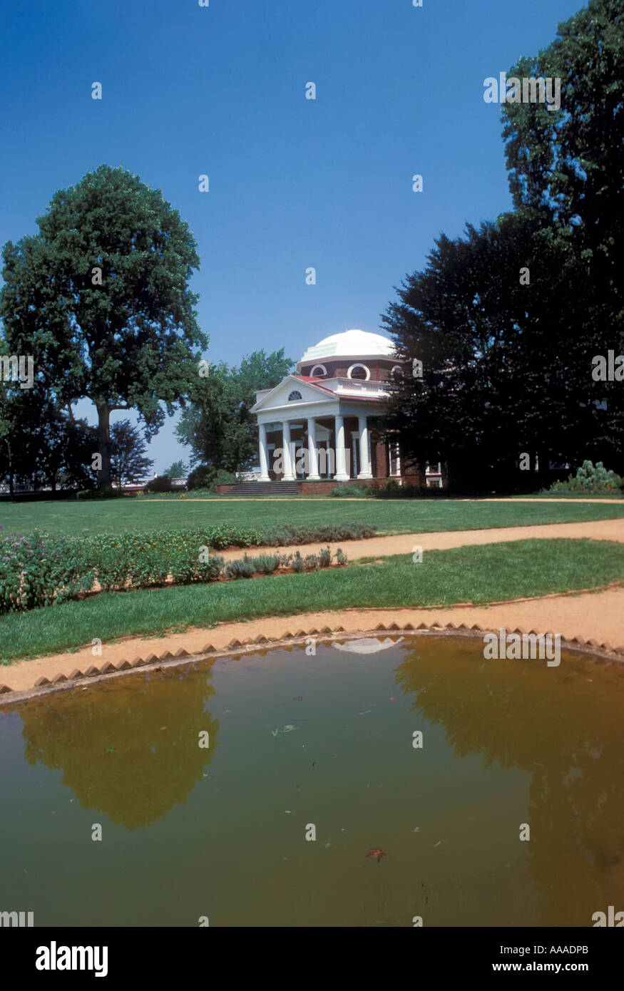 Thomas Jefferson s Monticello a Charlottesville in Virginia VA Foto Stock