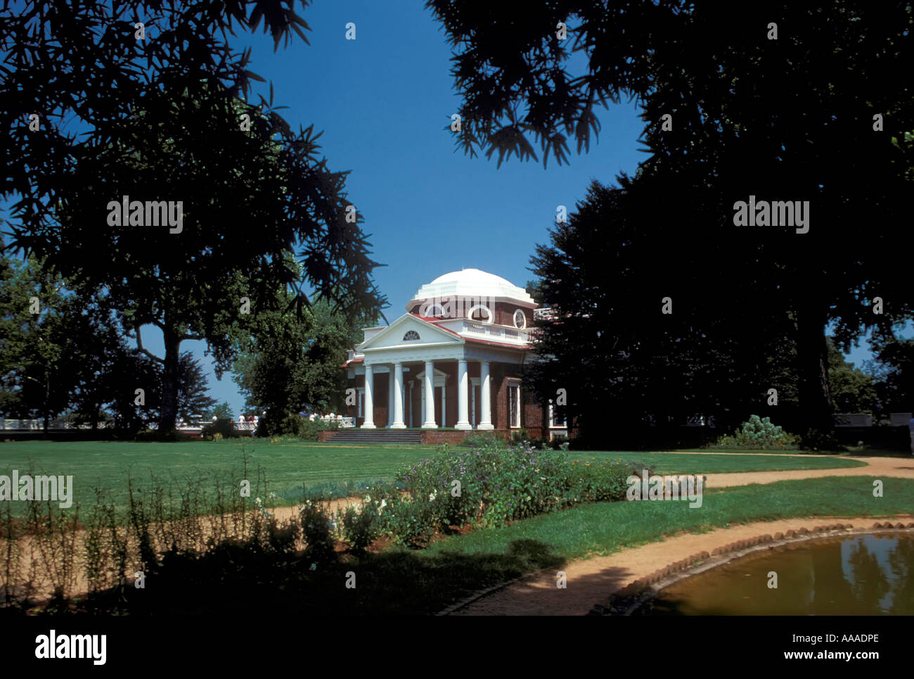 Thomas Jefferson s Monticello a Charlottesville in Virginia VA Foto Stock
