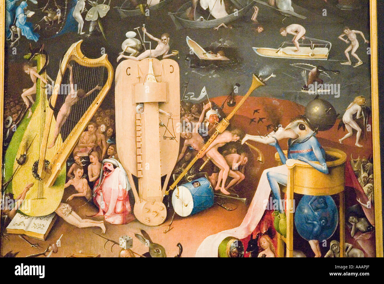 Il Giardino delle Delizie dipinto da Hieronymus Bosch Foto Stock