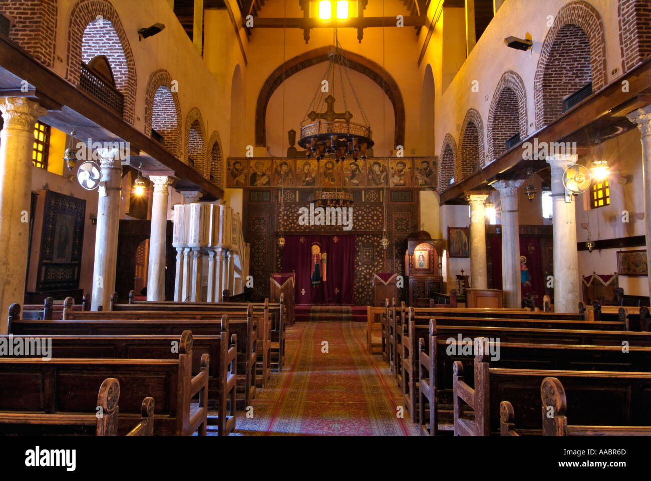 Chiesa di Santa Barbara, Copta Il Cairo, Egitto Foto Stock