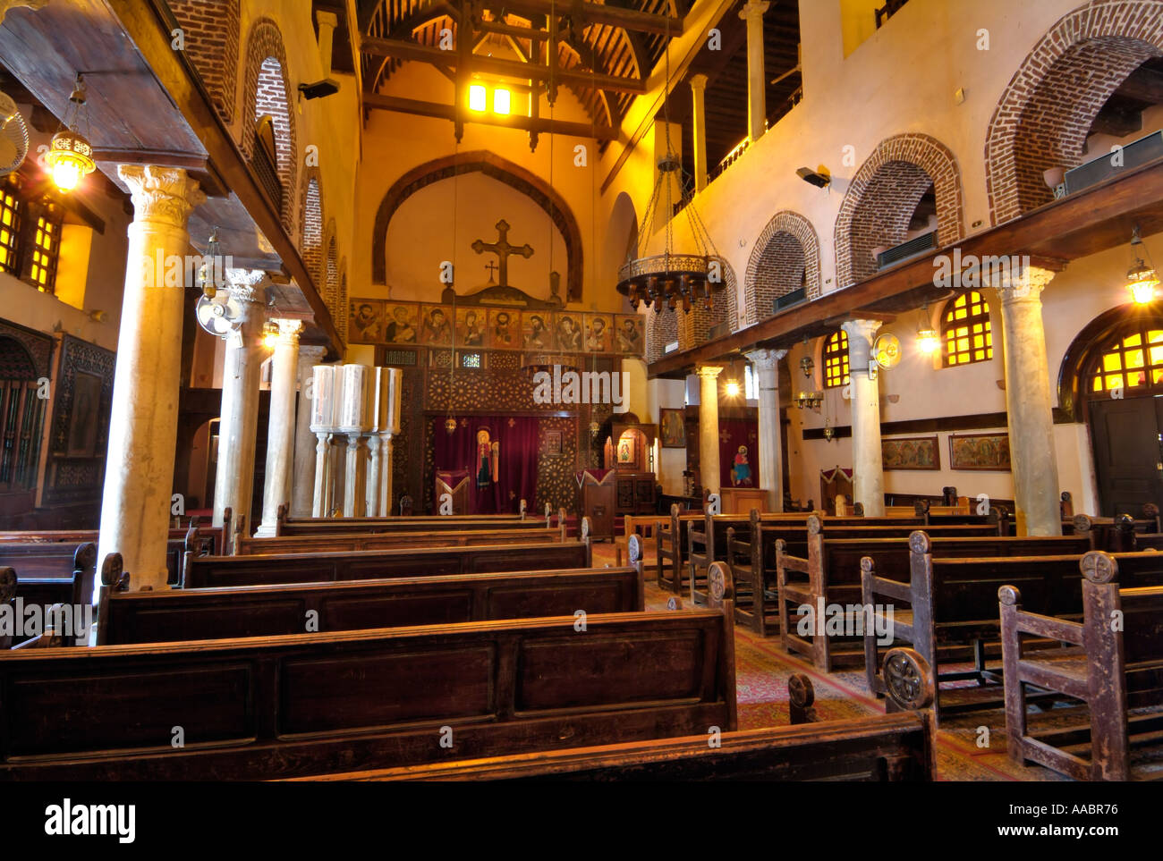 Chiesa di Santa Barbara, Copta Il Cairo, Egitto Foto Stock