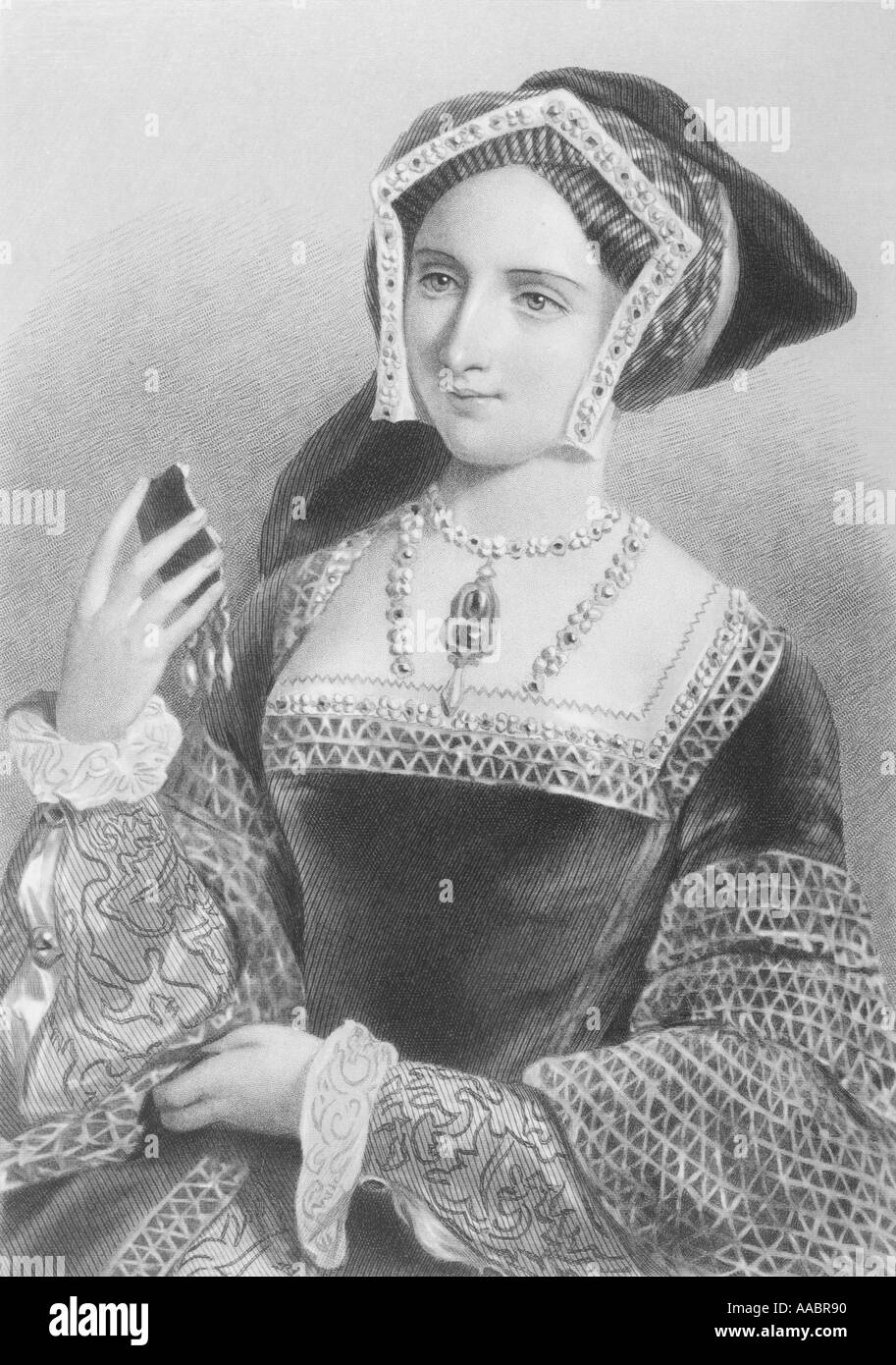 Jane Seymour, 1509 - 1537. Regina dell'Inghilterra come la terza moglie di Henry VIII. Foto Stock