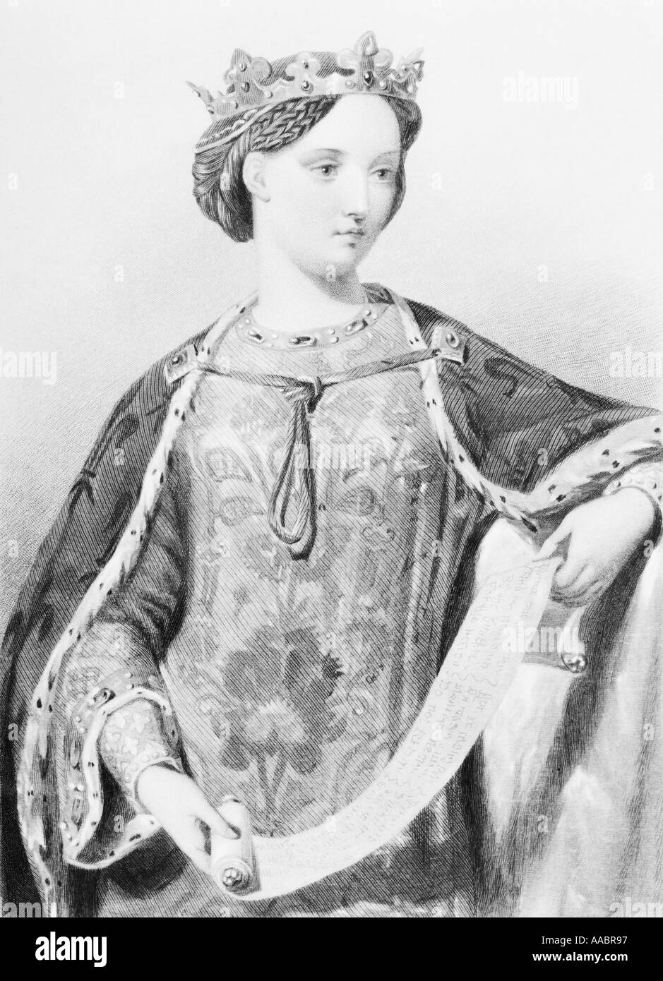 Marguerite di Francia, 1279 -1317. Regina dell'Inghilterra come la moglie del re Edoardo I di Inghilterra. Foto Stock