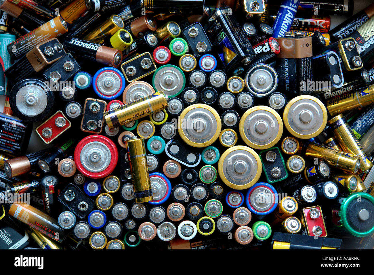 Batterycollection Foto Stock