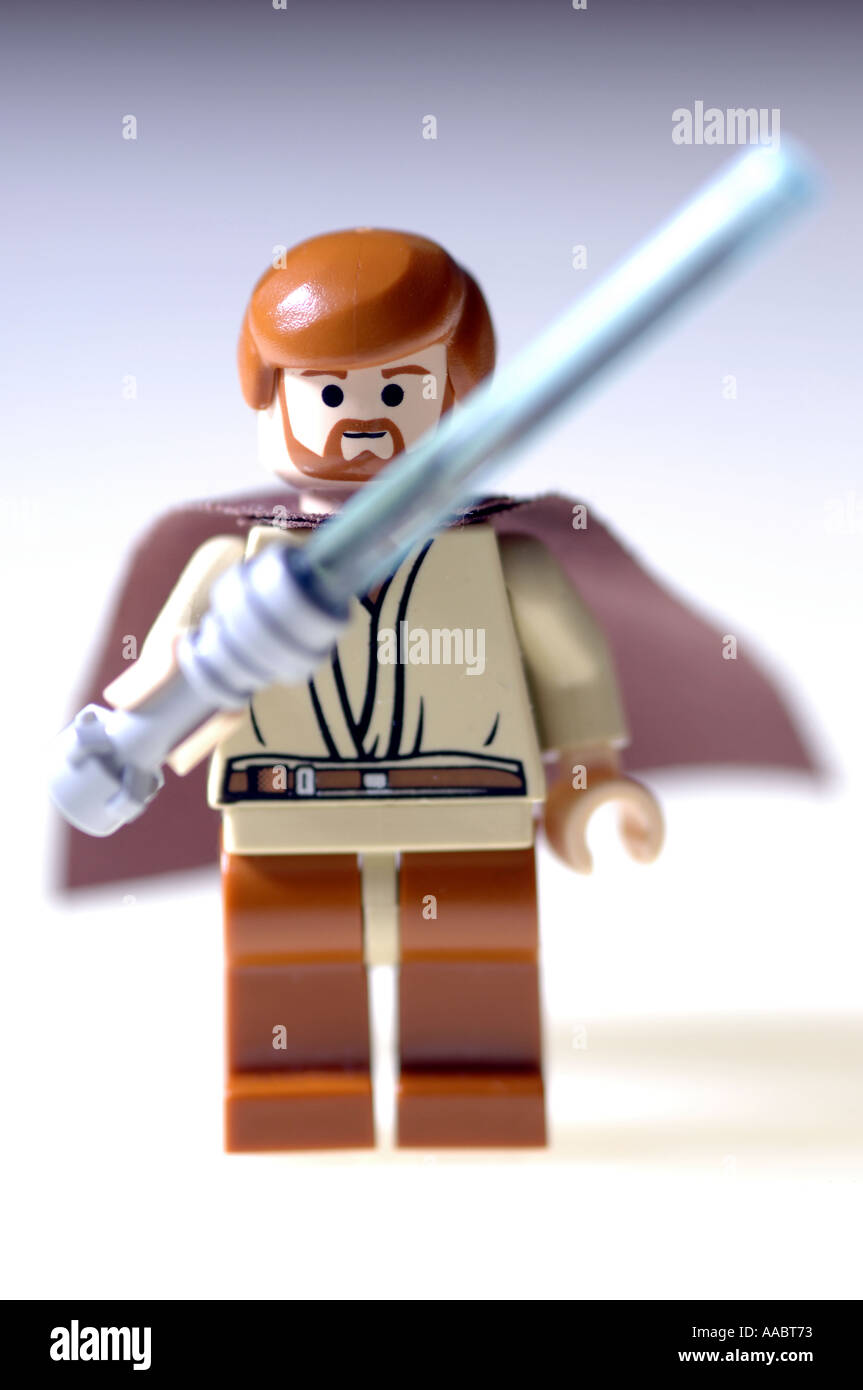 Obi Wan Kenobi ewan macgregor Star Wars toy Foto Stock