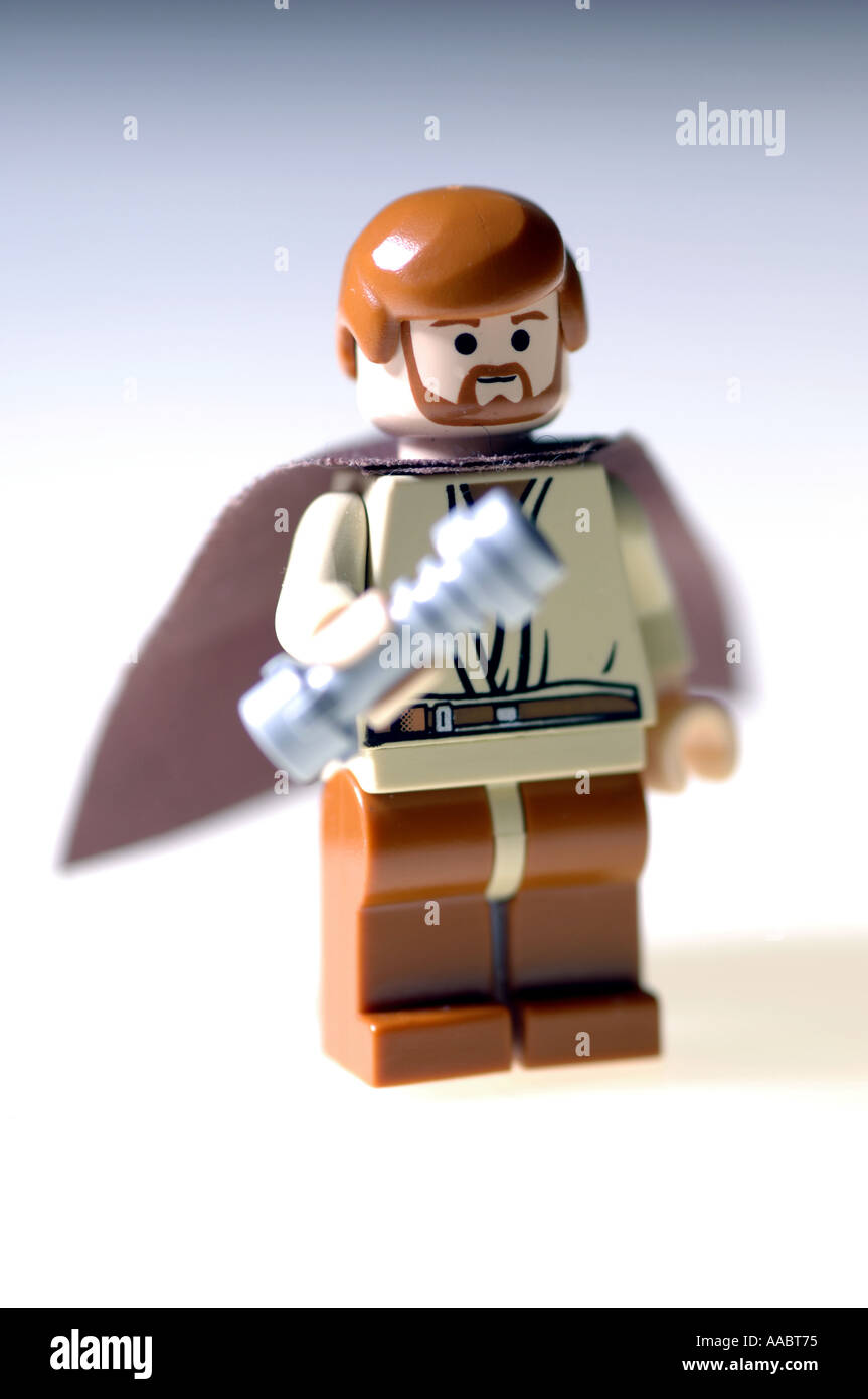 Obi Wan Kenobi ewan macgregor Star Wars toy Foto Stock