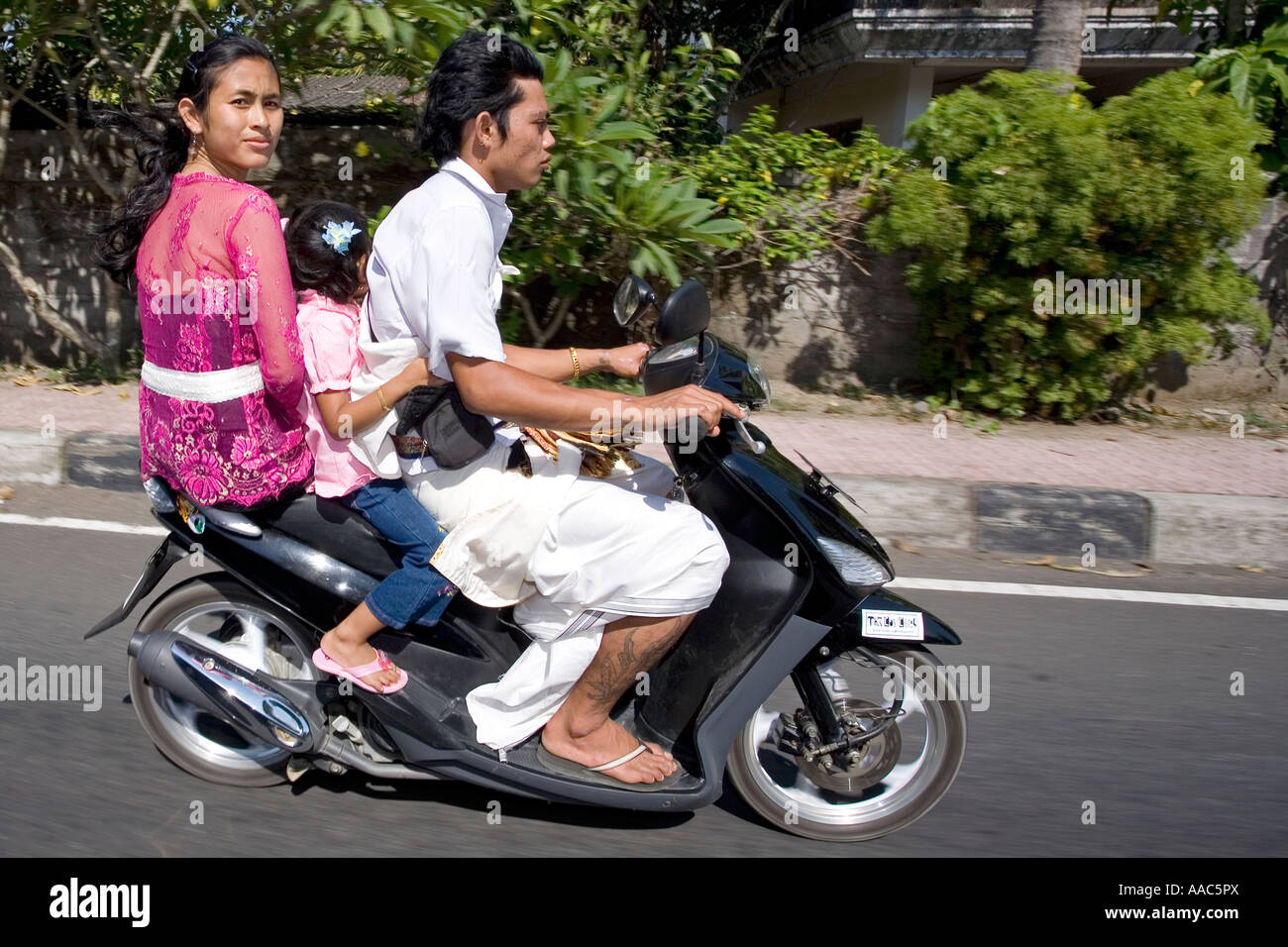 Motociclo Bali Indonesia Foto Stock