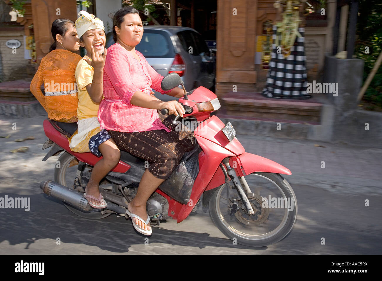 Motociclo Bali Indonesia Foto Stock