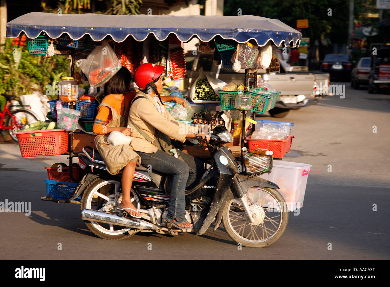 Motociclo Chiang Mai Thailandia Foto Stock
