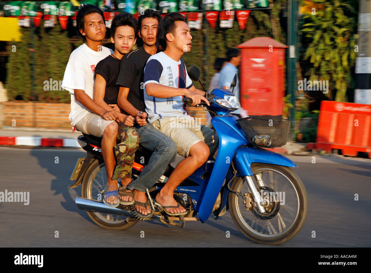 Motociclo Chiang Mai Thailandia Foto Stock