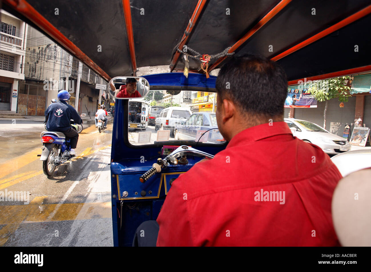 Un Tuk Tuk ride Chiang Mai Thailandia Foto Stock