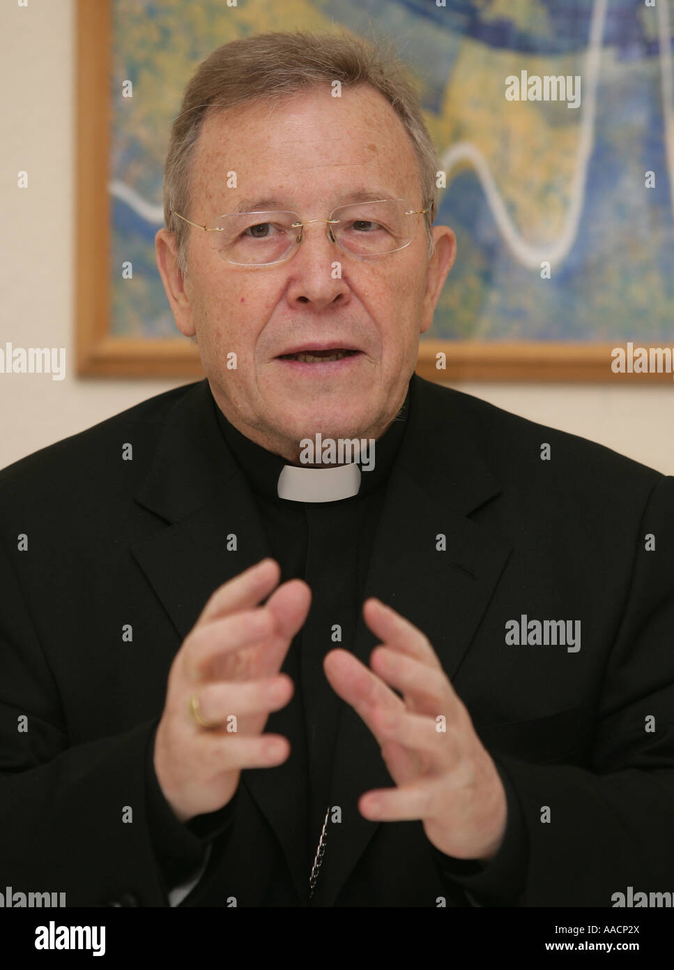Il Cardinale Walter Kasper, Presidente di promuovere l unità dei Cristiani Foto Stock