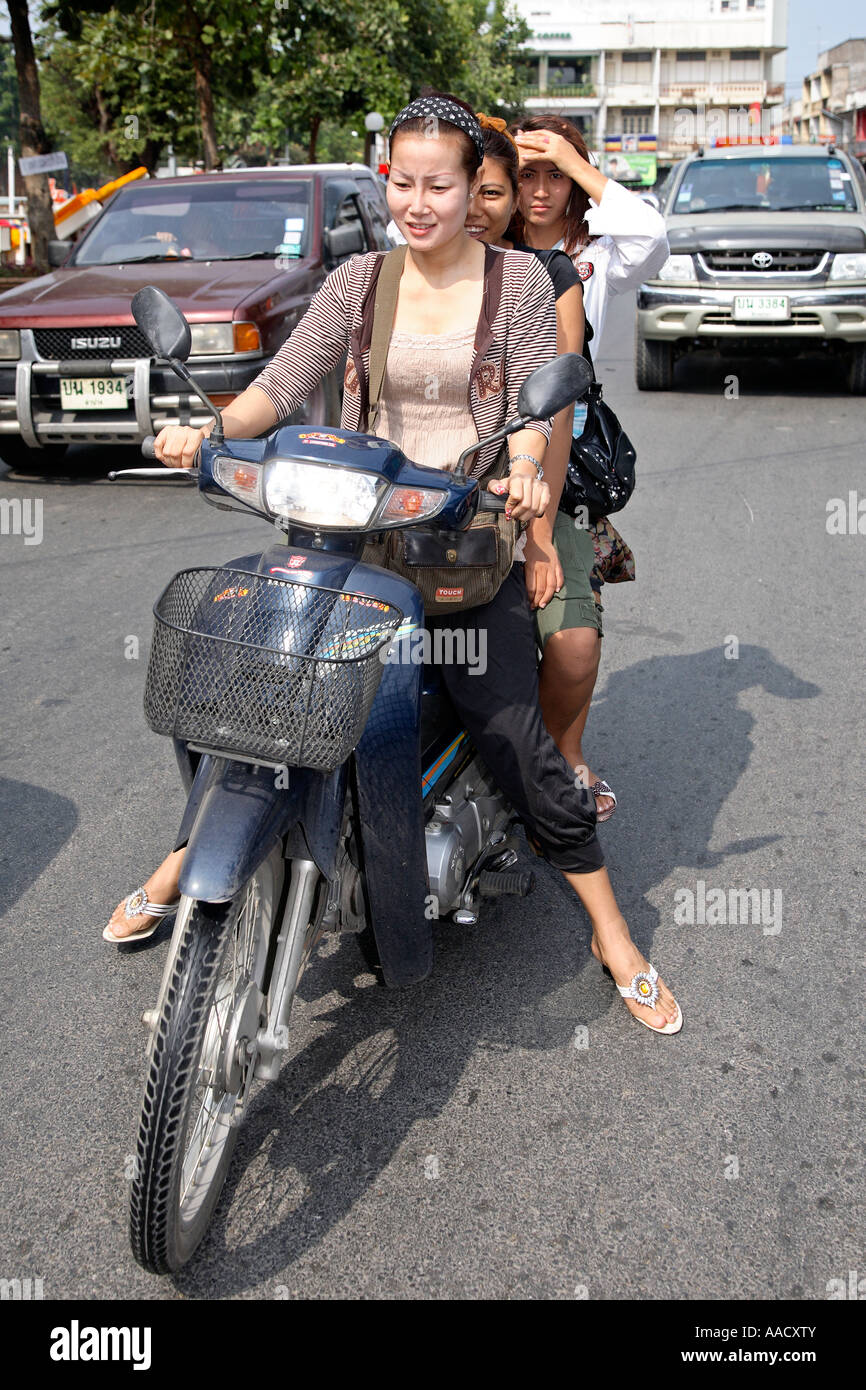 Motociclo Chiang Mai Thailandia Foto Stock