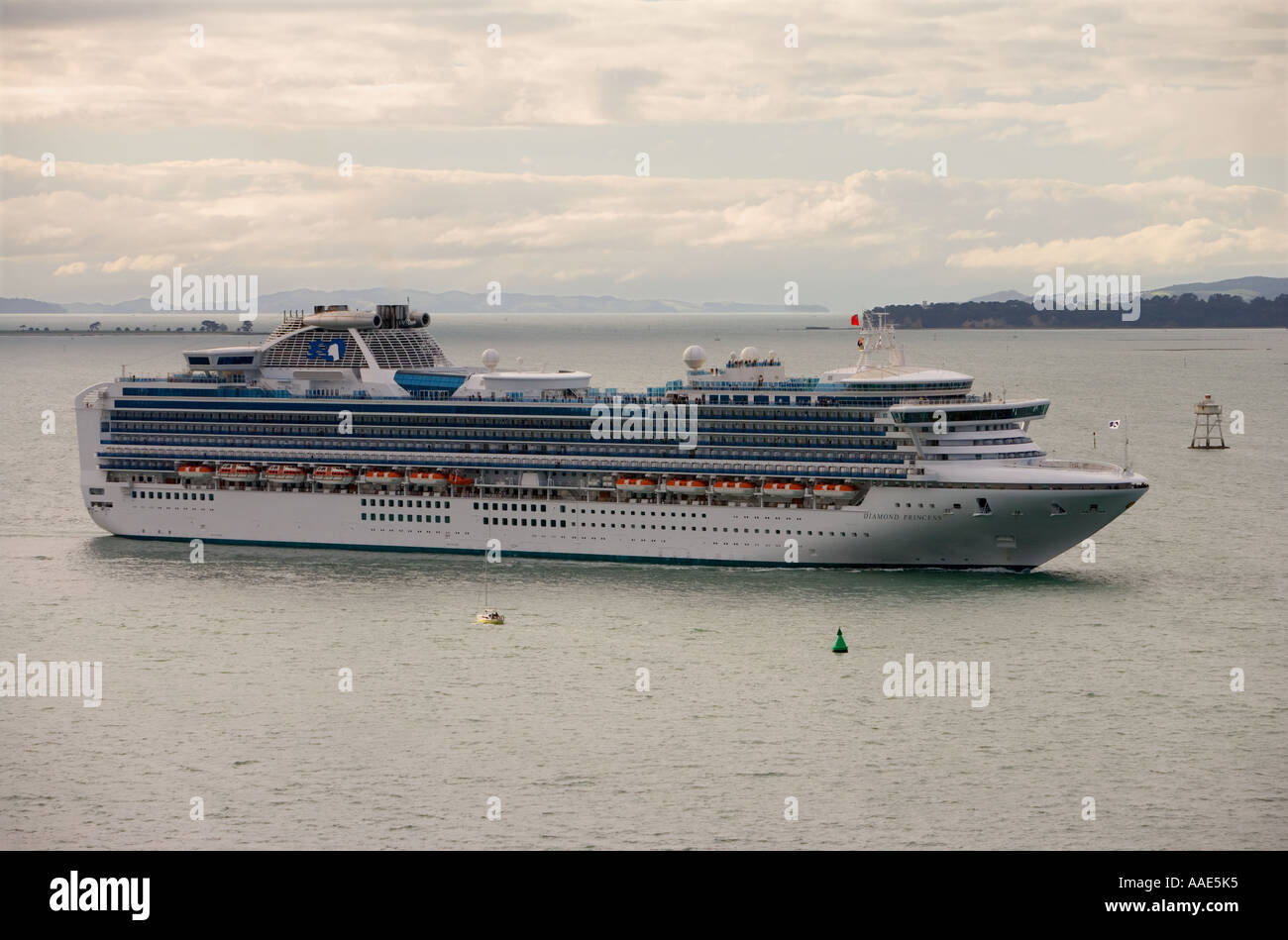 Diamond Princess nave da crociera Auckland Nuova Zelanda Foto Stock