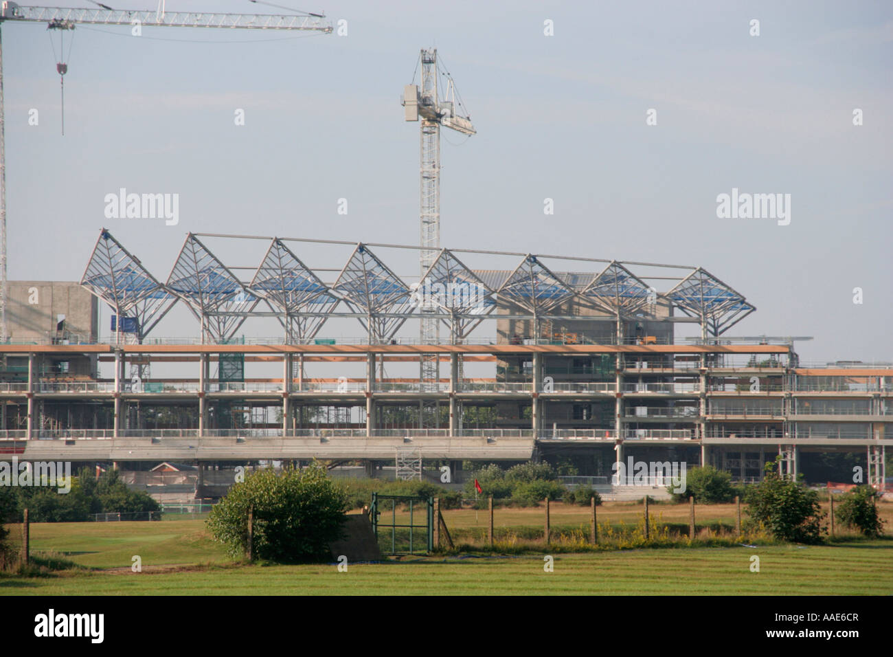 Ascot race course nuovo stand in costruzione England Regno unito Gb Foto Stock