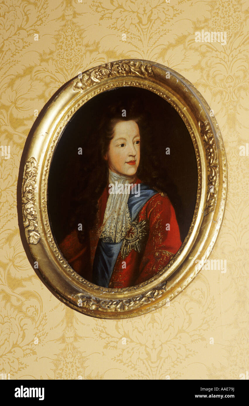 James Edward Stuart, il vecchio pretendente, Falkland Palace, Fife, Scozia, pittura, ritratto, ribellione giacobita 1715 Foto Stock