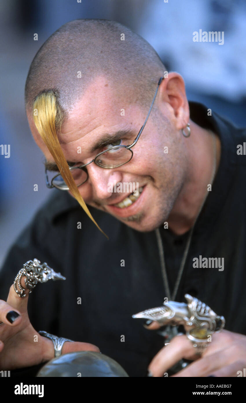 Key West Street performer Foto Stock