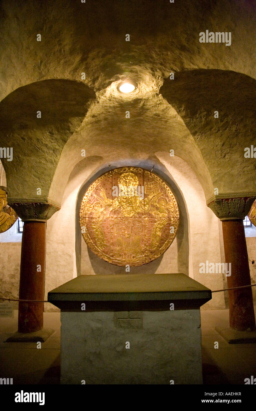 Krypta cripta Konradikapelle, Münster Konstanz, Munster Costanza cattedrale, Germania Foto Stock