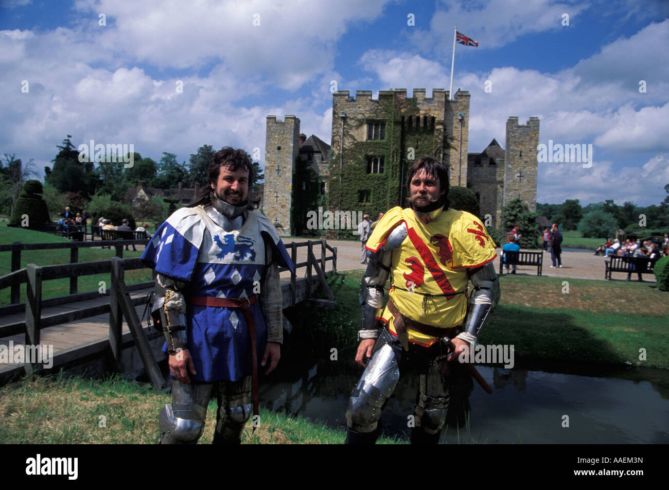 Tornei medievale castello di Hever Hever Kent England Regno Unito Foto Stock